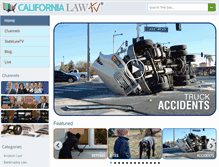 Tablet Screenshot of californialawtv.com